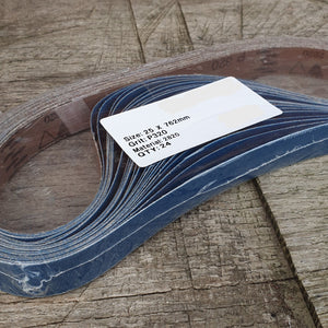 Alumina Zirconia abrasive belt - 1" x 30" (25mm x 760mm)